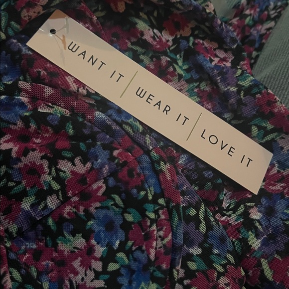 Crave Fame Purple Multi Floral Off-Shoulder Blouse - Picture 5 of 5